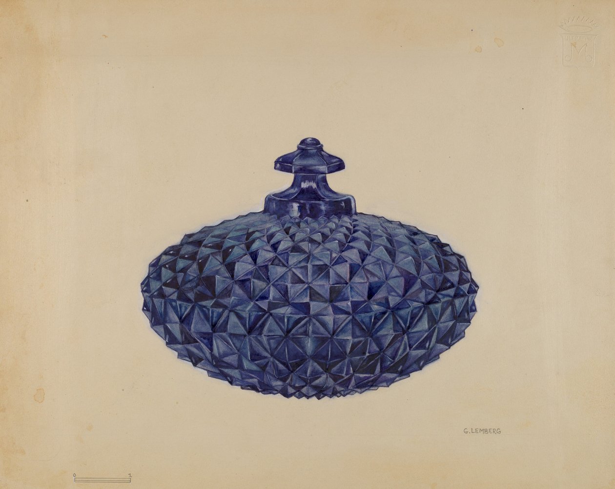طبق زبدة مغطى ، ج. 1936. بواسطة جيرترود ليمبيرج