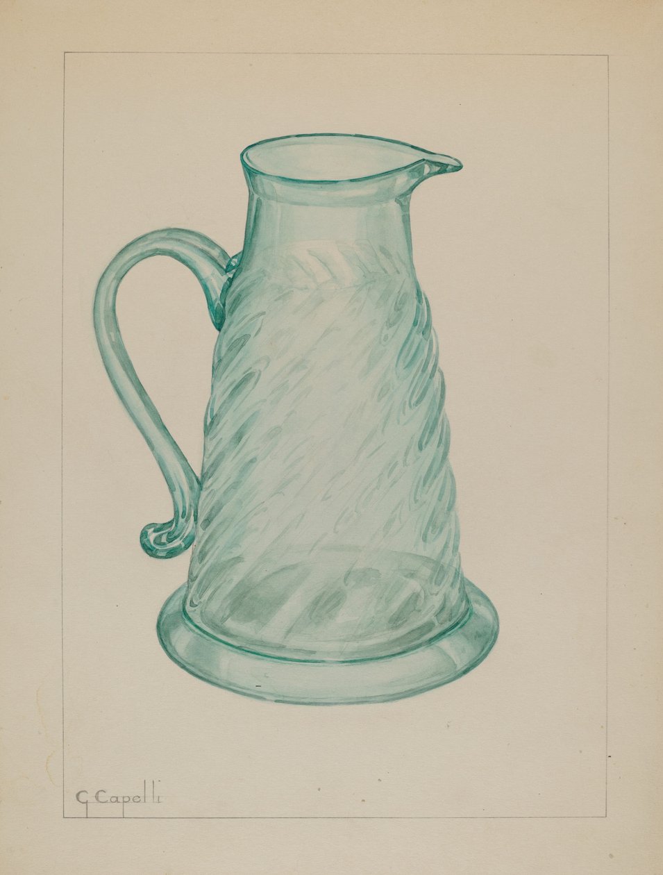 إبريق دبس ، ح. 1937. بواسطة جياسينتو كابيلي