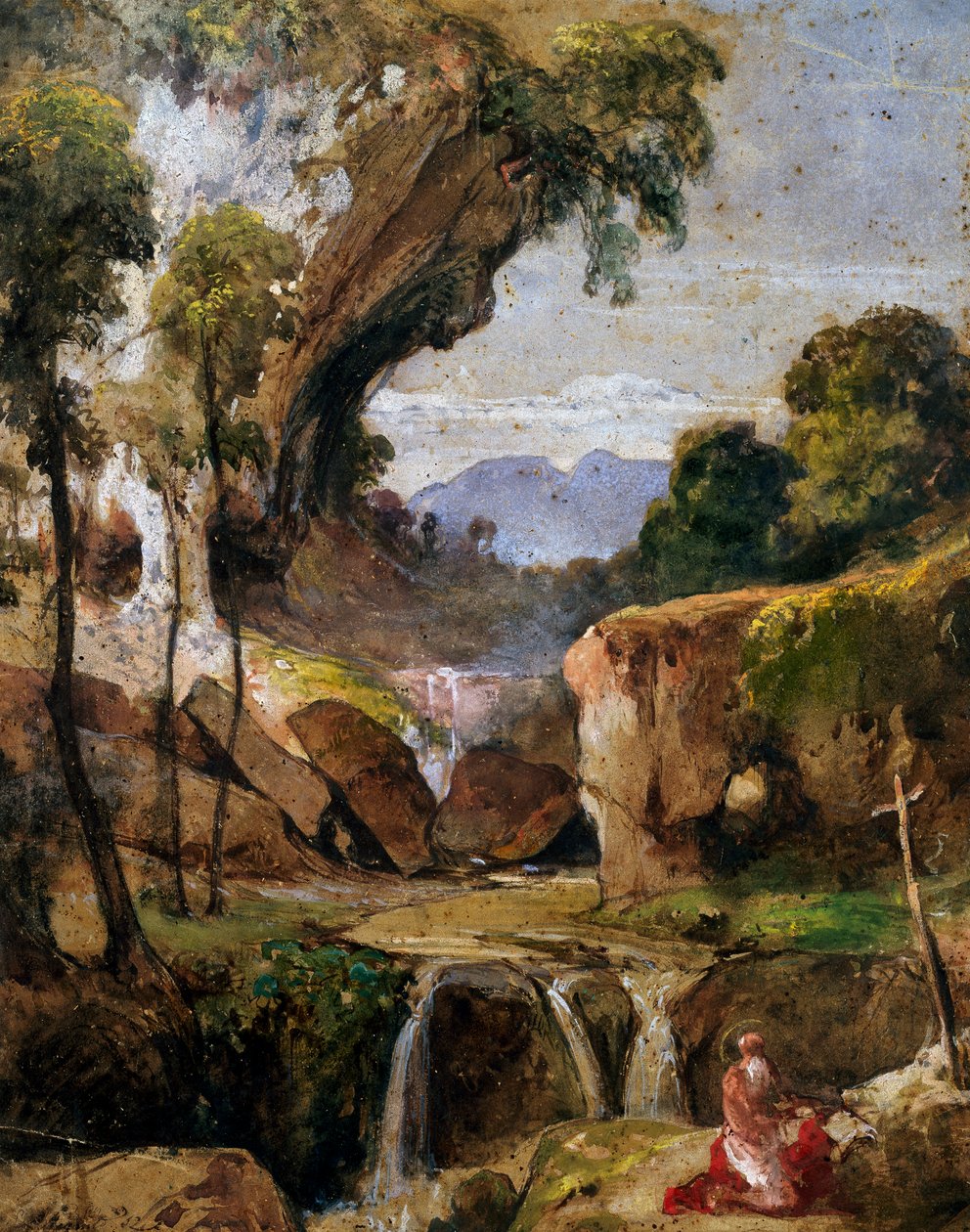 Landscape with St. Jerome بواسطة جياسينتو جيجانتي
