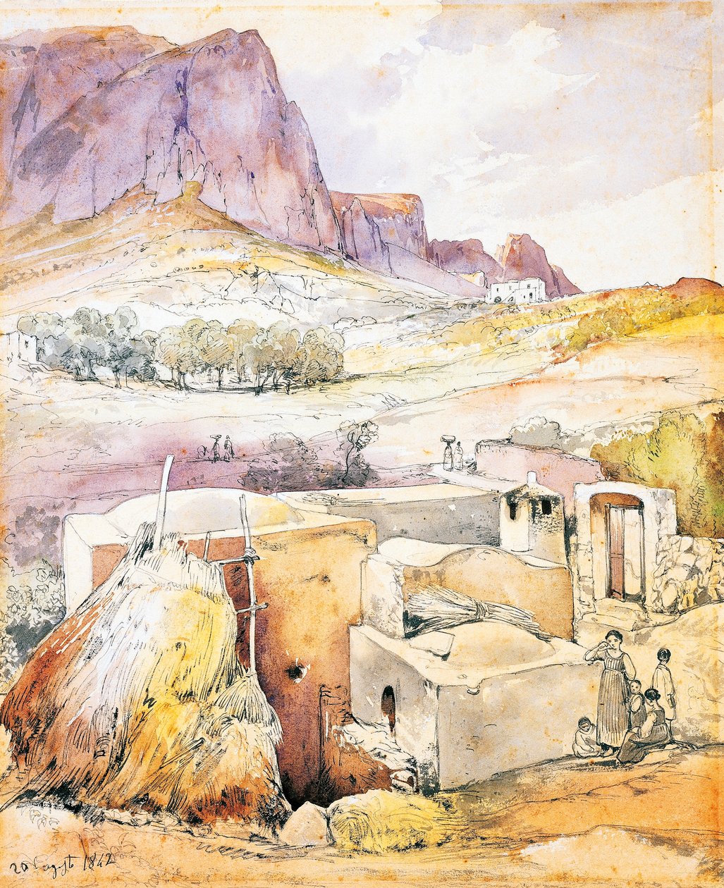 Rural house at the foot of Mount Solaro بواسطة جياسينتو جيجانتي