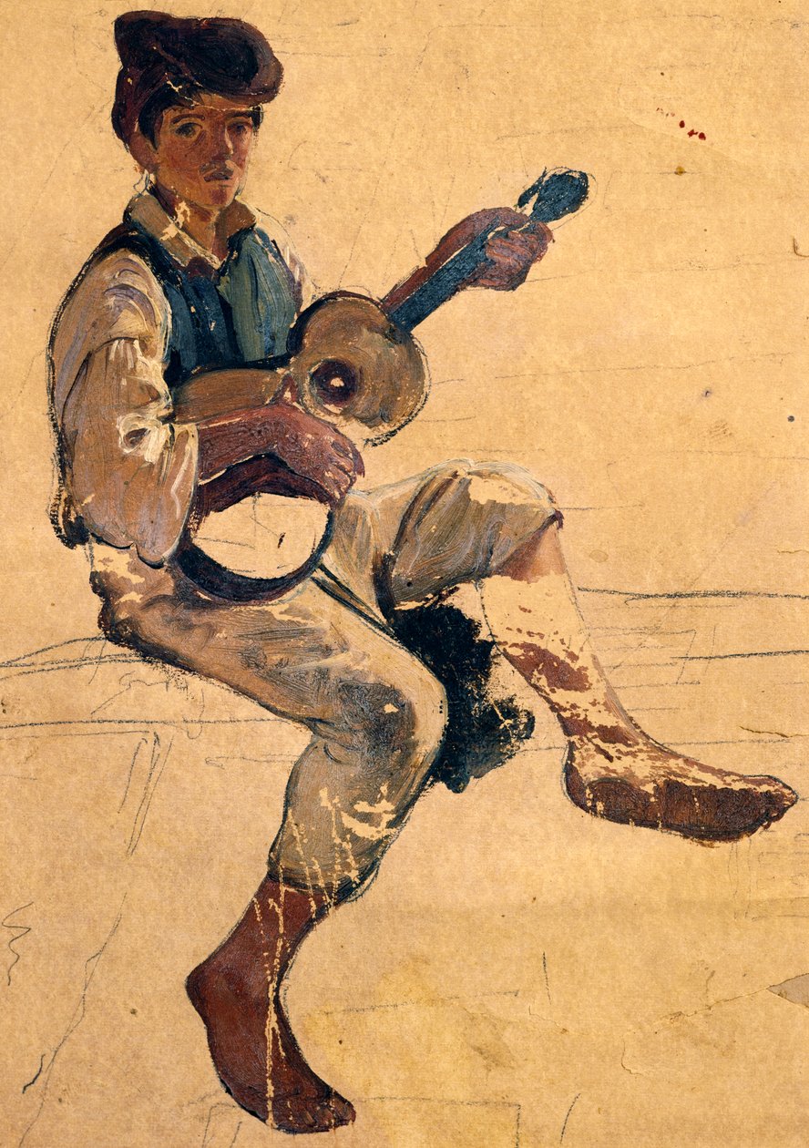 The guitar player بواسطة جياسينتو جيجانتي