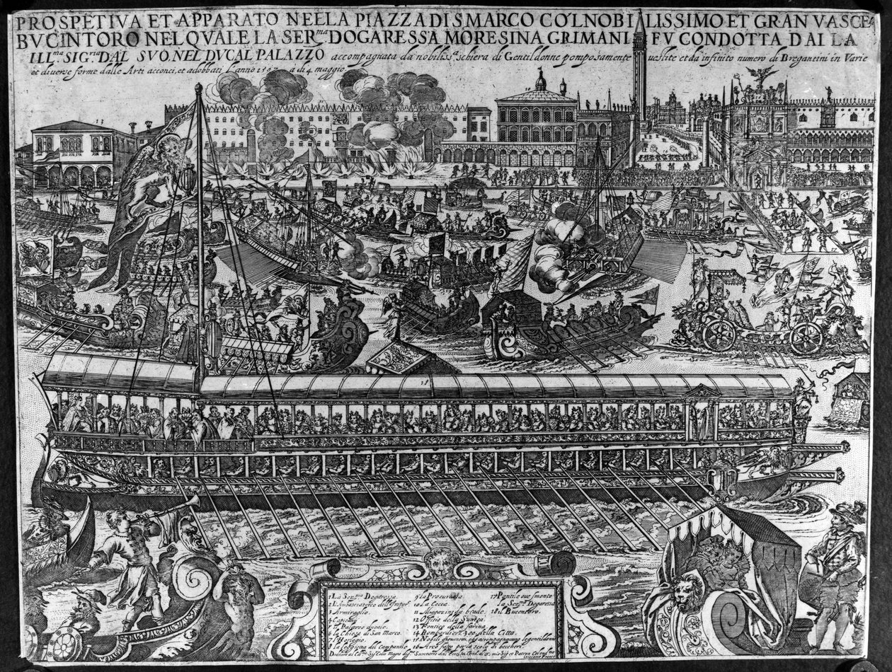 تتويج Dogaressa Morosina Morosini-Grimani ، 1597 بواسطة جياكومو فرانكو