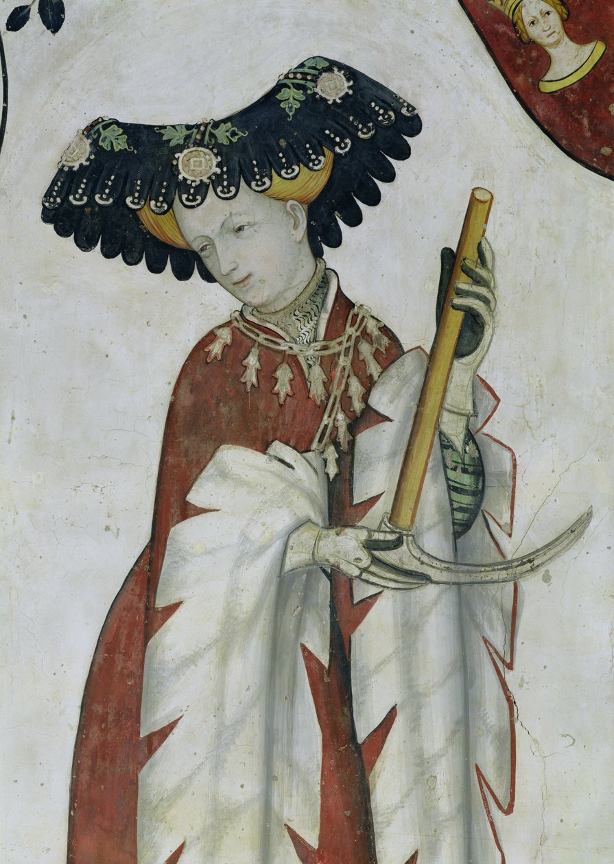 The Nine Worthies and Nine Worthy Women، detail of Delphine، 1418-30 بواسطة جياكومو جاكوريو