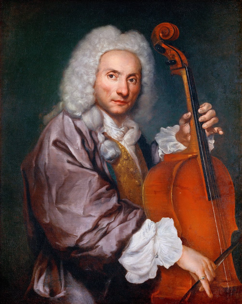 الباروك: صورة لعازف تشيلو par Ceruti ، جياكومو أنطونيو (1698-1767) ، ج. 1745. ألوان زيتية على قماش ، 92 × 74. متحف تاريخ الفن ، فيين بواسطة جياكومو سيروتي
