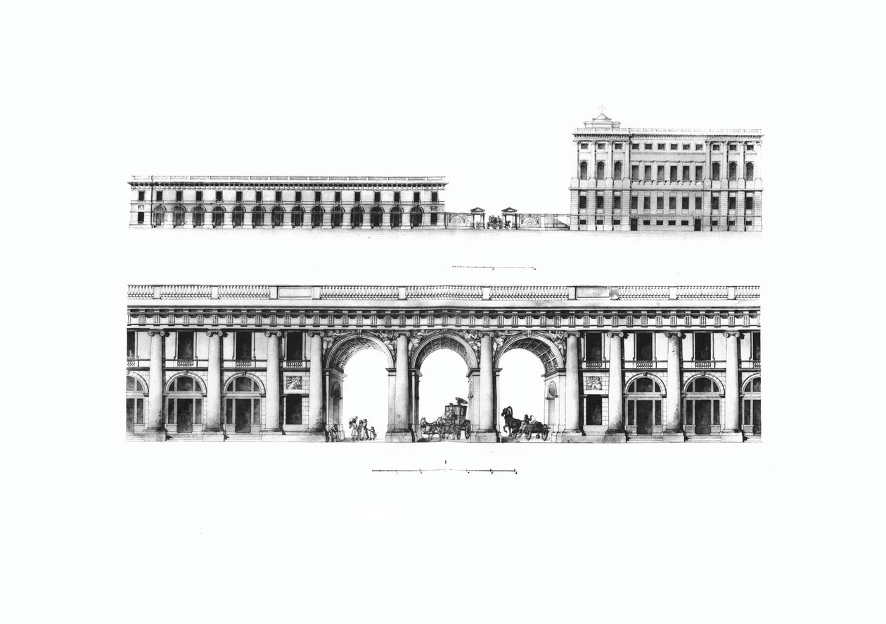 تصميم مكتب جلالة الملكة الإمبراطوري المستقل في بطرسبورغ ، 1802 بواسطة جياكومو أنطونيو دومينيكو كورينغي