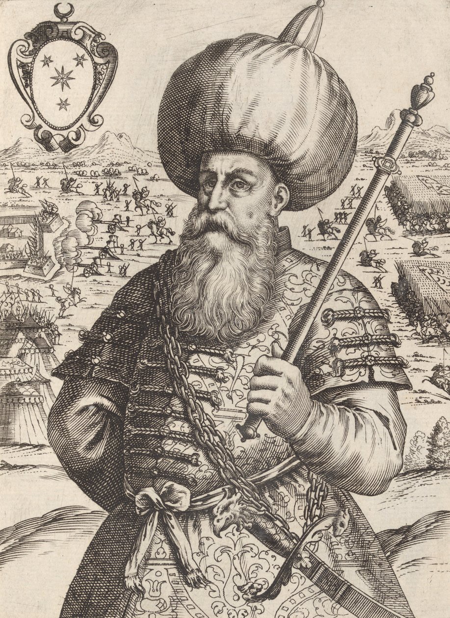 سنان باسا ، كاب. لواء جيش ماومت إمبي. الأتراك ، 1596. بواسطة جياكومو فرانكو