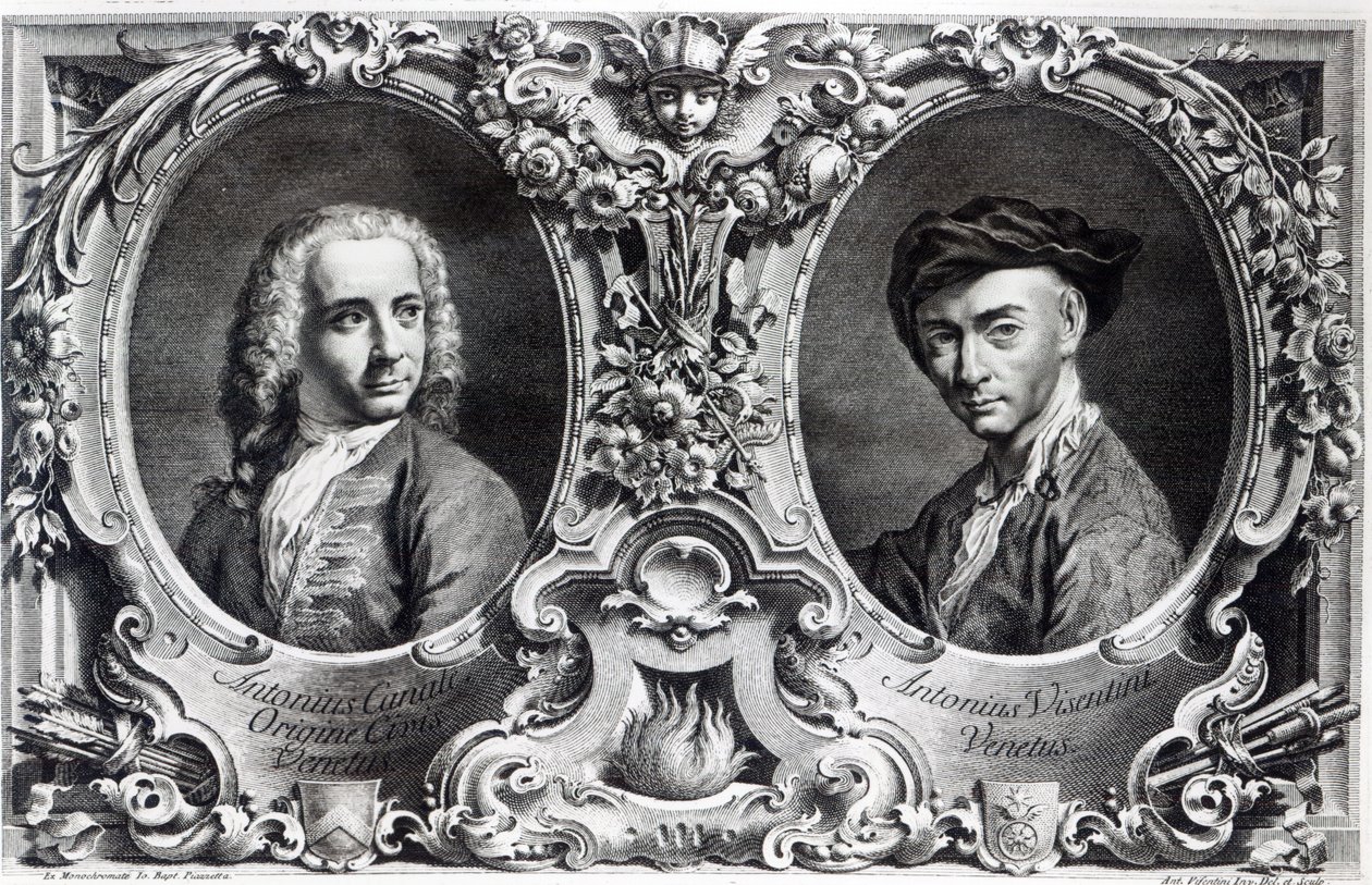 كاناليتو وأنطونيو Visentini ، نقش Visentini بواسطة Giambattista Piazzetta