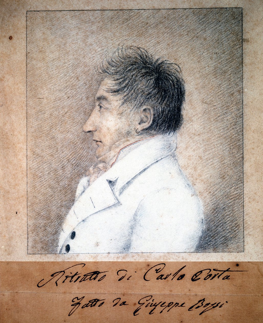 صورة لكارلو بورتا (1775 - 1821) بقلم ج. باسي. بواسطة جيامباتيستا باسي