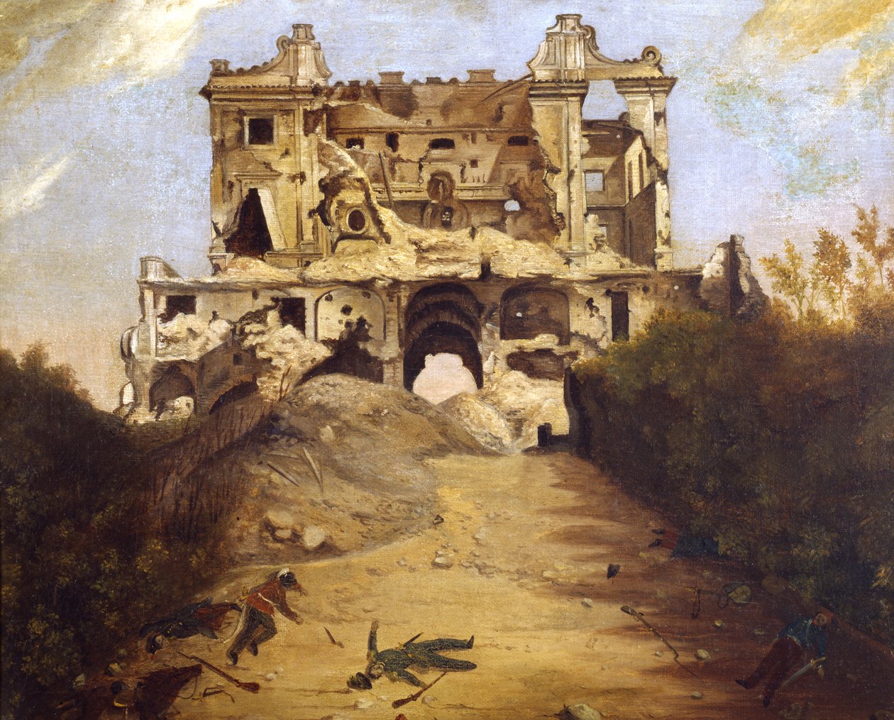 بيت الرياح الأربع حوالي 1849 (زيت على قماش) بواسطة جيامباتيستا باسي