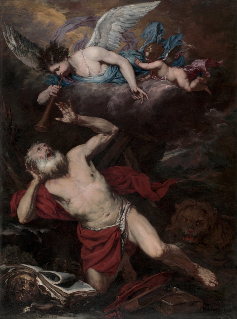 رؤية القديس جيروم ، 1660 بواسطة Giambattista Langetti