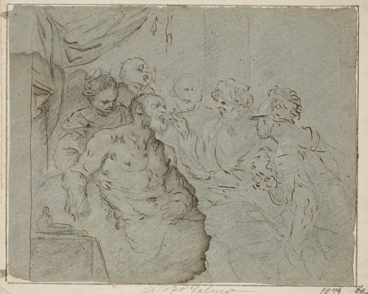 وفاة سقراط (؟) بواسطة Giambattista Langetti