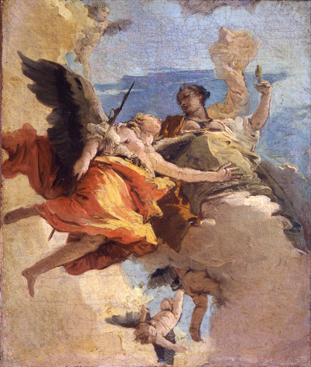 رمزية الفضيلة والنبل بواسطة Giambattista Tiepolo