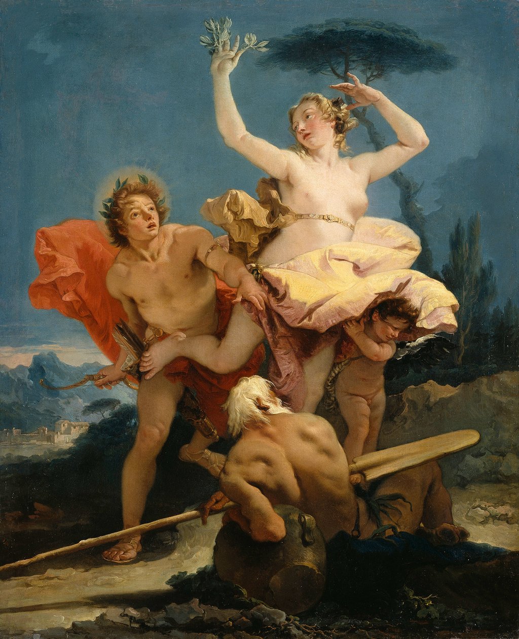 أبولو ودافني1743-1745. بواسطة Giambattista Tiepolo