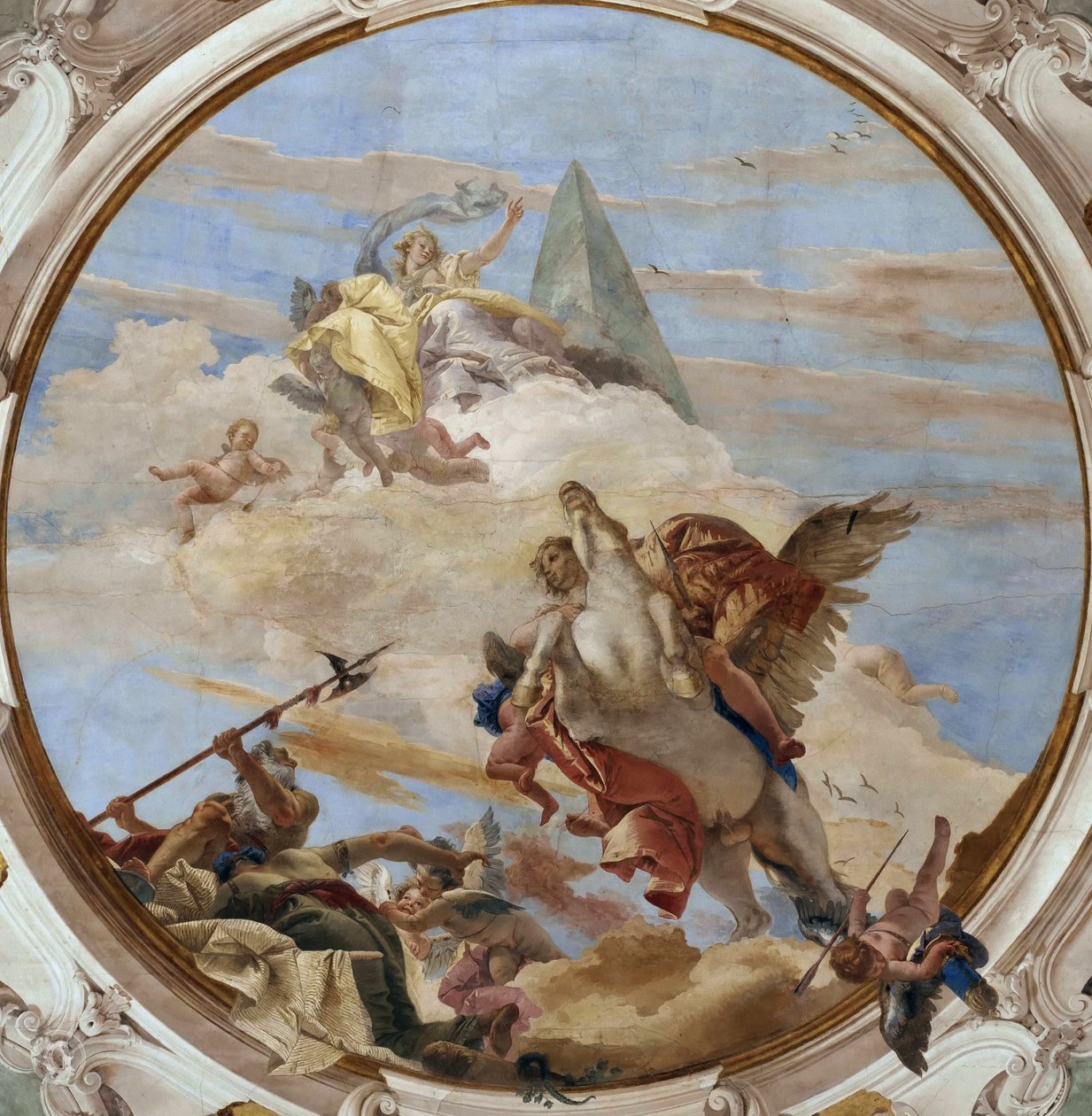 Bellerophon على Pegasus ، حوالي 1746. بواسطة Giambattista Tiepolo