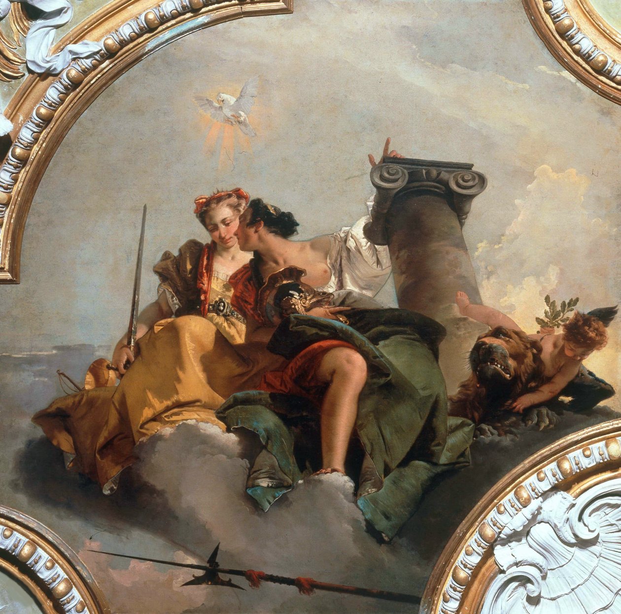 الشجاعة والعدالة 1744. بواسطة Giambattista Tiepolo