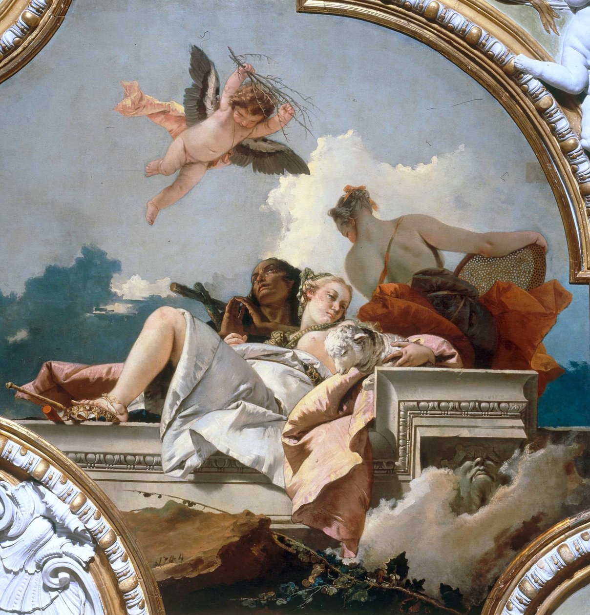 الكفارة والتواضع والحقيقة 1744. بواسطة Giambattista Tiepolo
