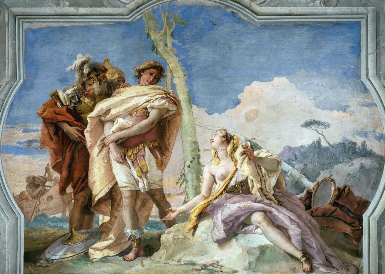رينالدو يتخلى عن أرميدا 1757. بواسطة Giambattista Tiepolo