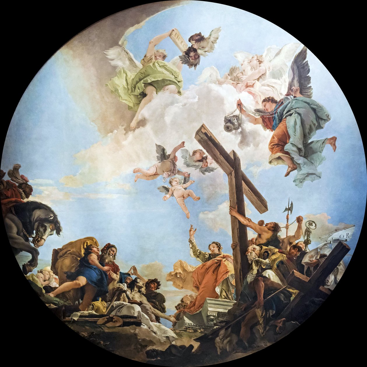 اكتشاف الصليب الحقيقي ، ج. 1745. بواسطة Giambattista Tiepolo