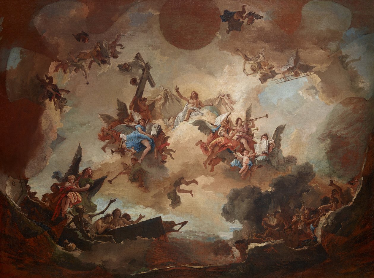 الدينونة الأخيرة ، 1730 - 1740. بواسطة Giambattista Tiepolo