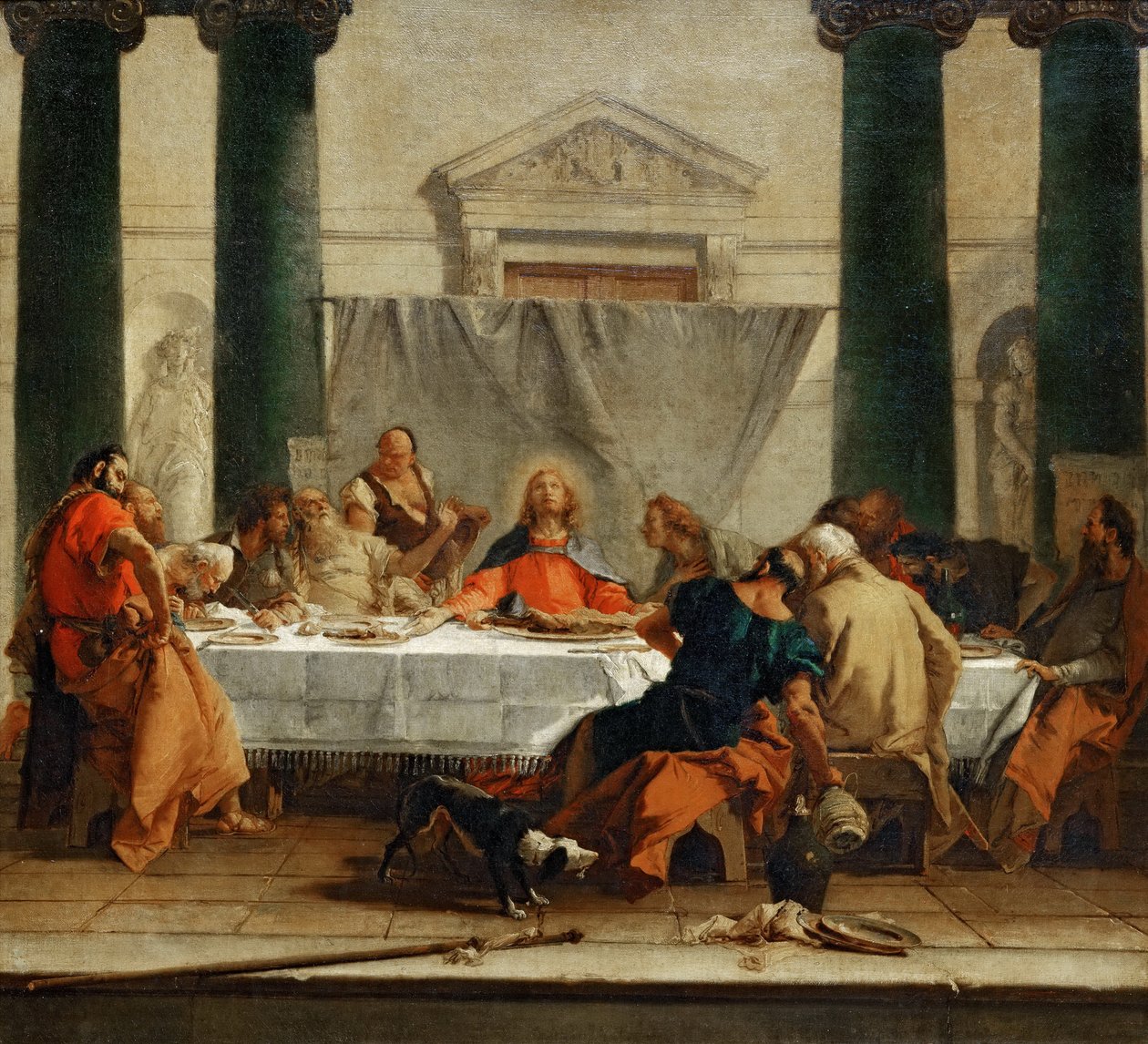 العشاء الأخير بواسطة Giambattista Tiepolo