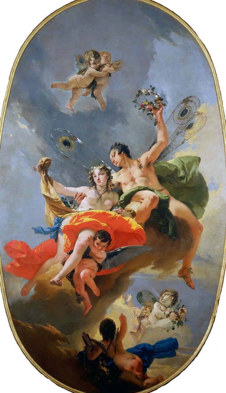 انتصار زفير وفلورا 1735. بواسطة Giambattista Tiepolo