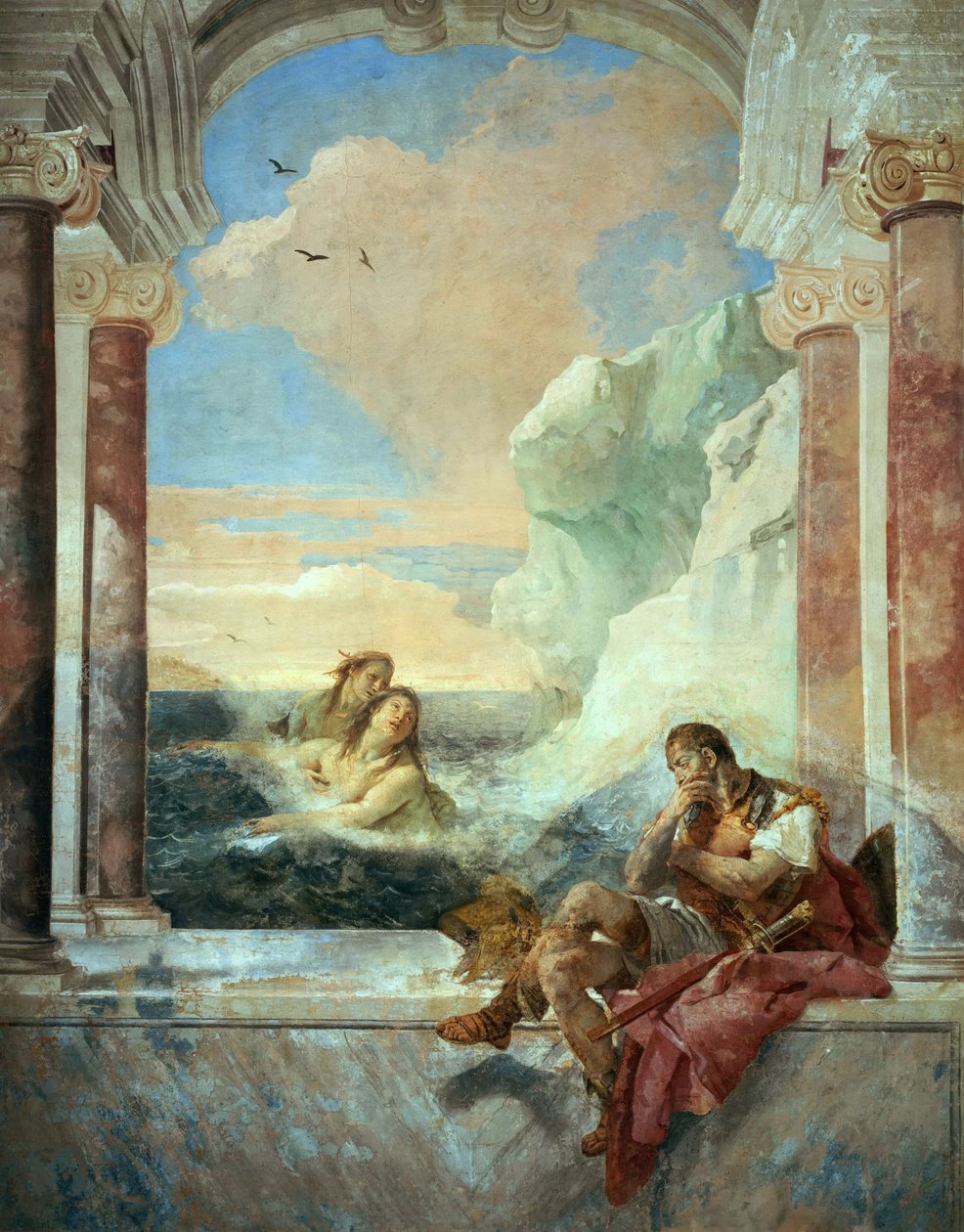 ثيتيس كونسولينغ أخيل 1757. بواسطة Giambattista Tiepolo