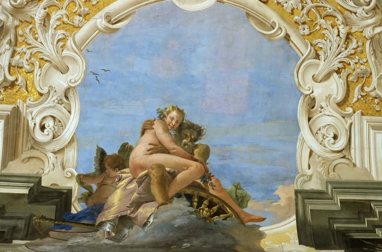 الوقت يختطف بيوتي بلوتو يختطف بيرسيفوني ، حوالي 1746. بواسطة Giambattista Tiepolo