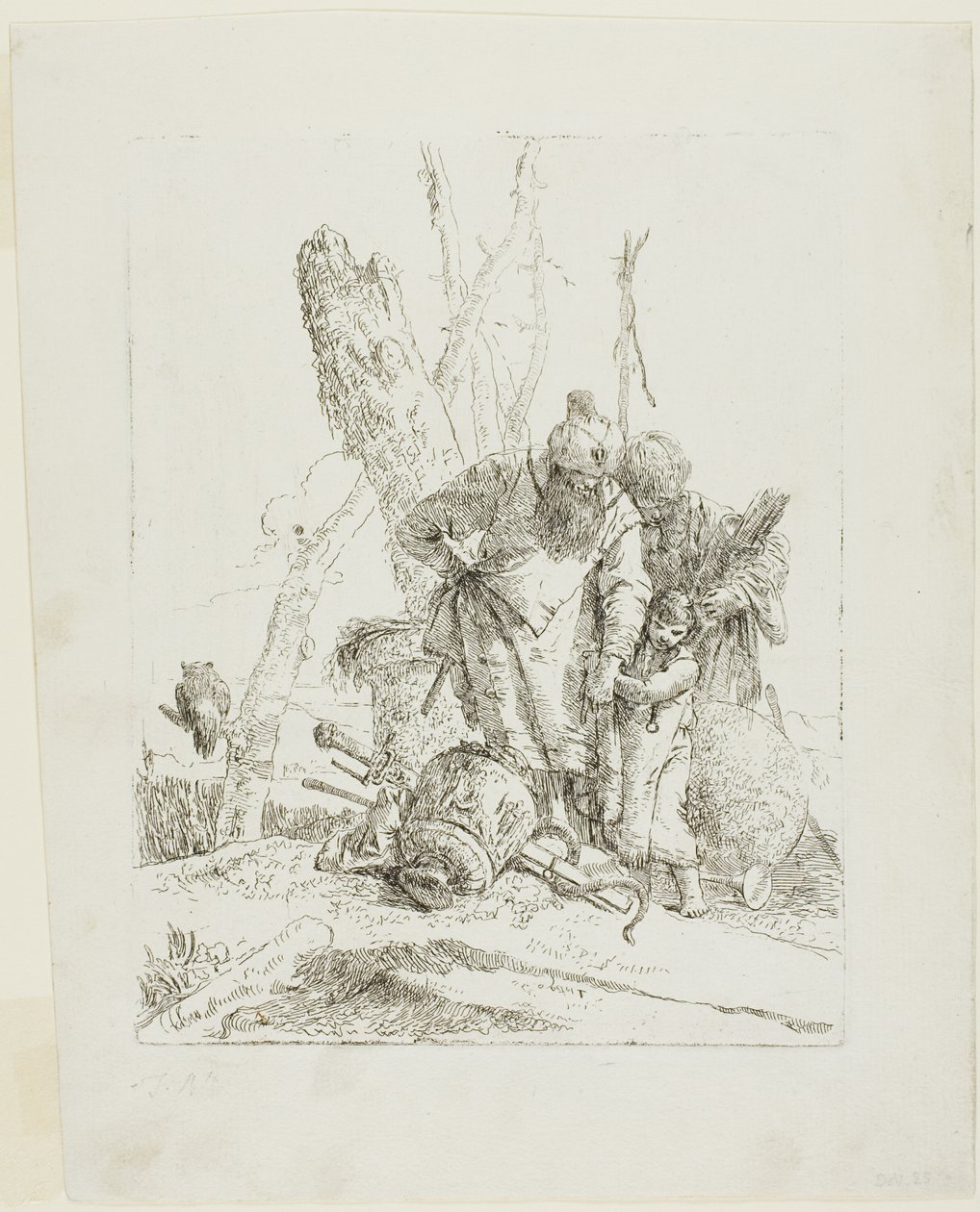 منجمان وصبي ، من شرزي بواسطة Giambattista Tiepolo