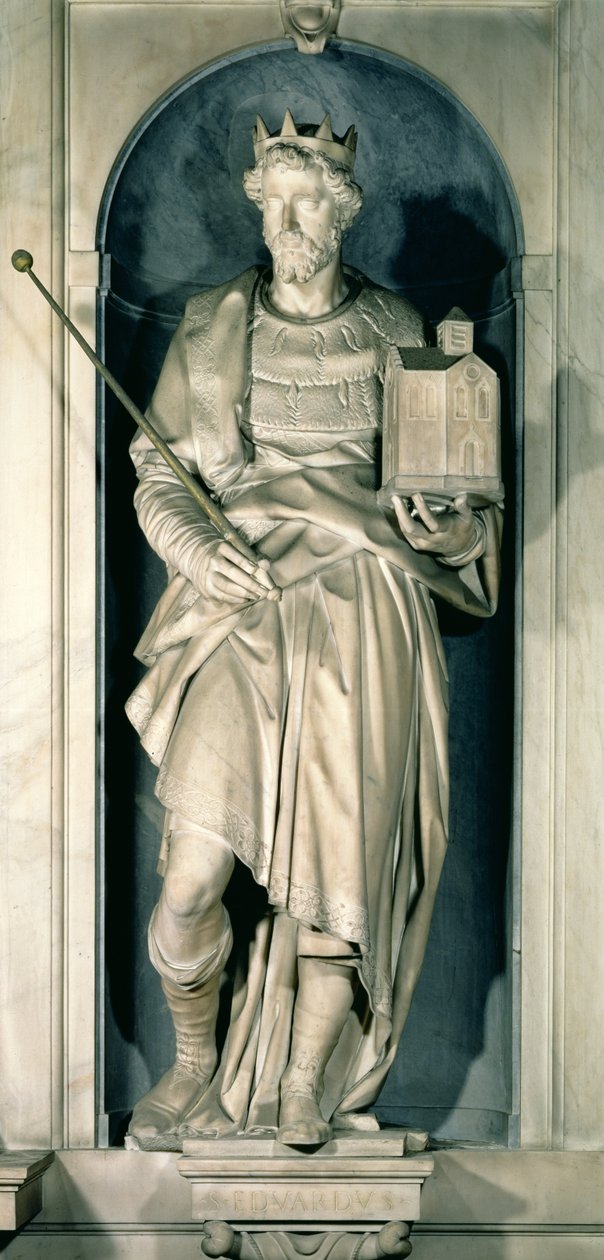 إدوارد المعترف (c.1003-66) كوة من كنيسة سالفاتي (رخام) بواسطة Giambologna