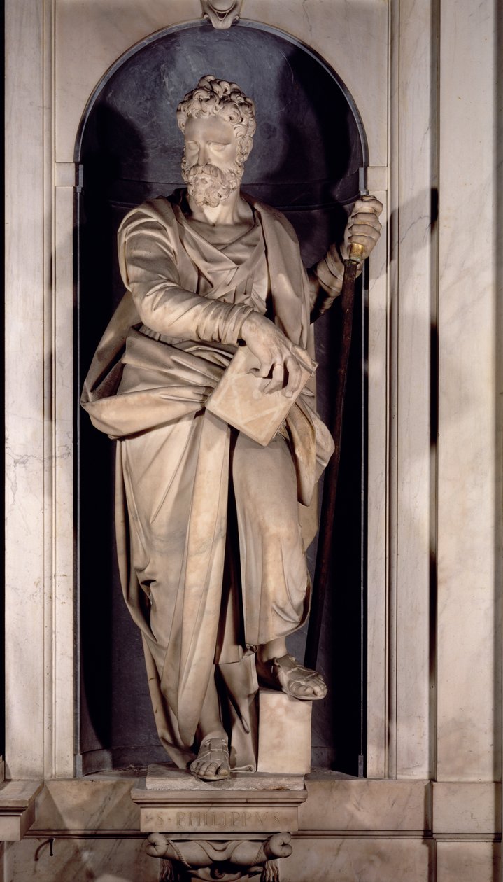 سانت فيليب ، مكانة من كنيسة سالفاتي (رخام) بواسطة Giambologna