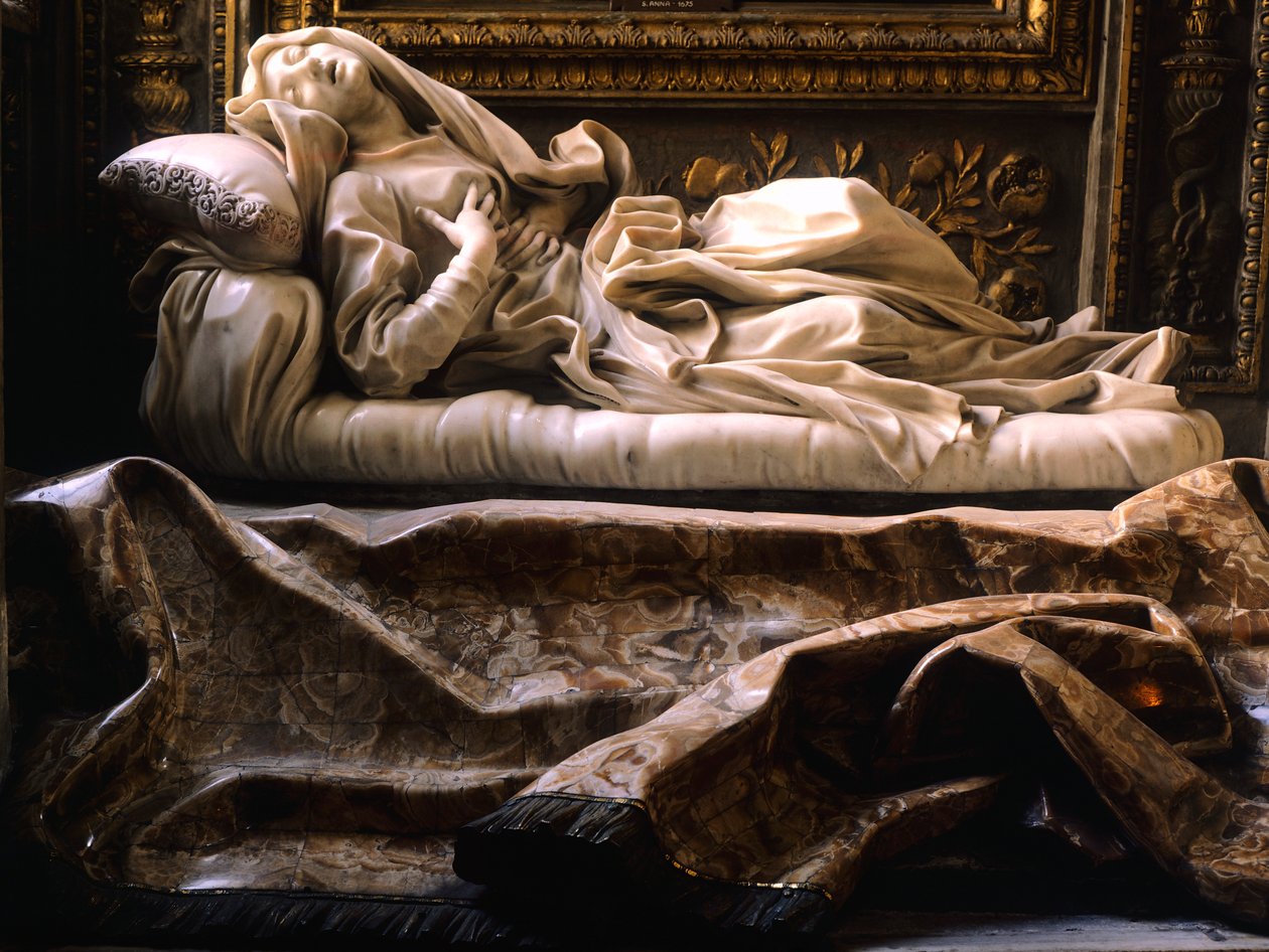 Italy, Rome, Church of San Francesco Ripa, Blessed Ludovica Albertoni بواسطة جيان لورينزو بيرنيني