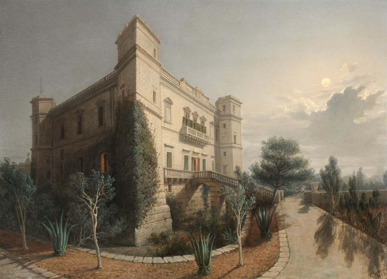 قصر Verdala ، 1888 بواسطة جيانسينتو جياني