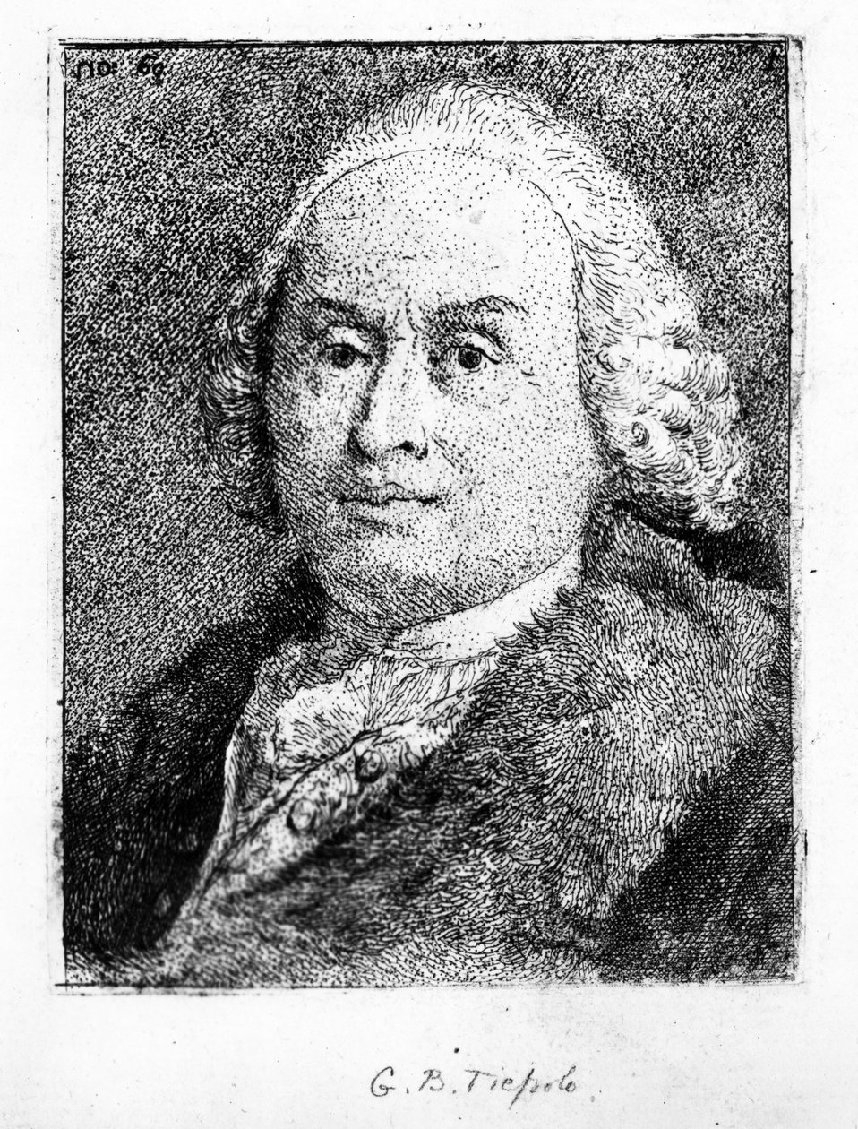 صورة لجيامباتيستا تيبولو ، 1775 بواسطة جيوفاني دومينيكو تيبولو