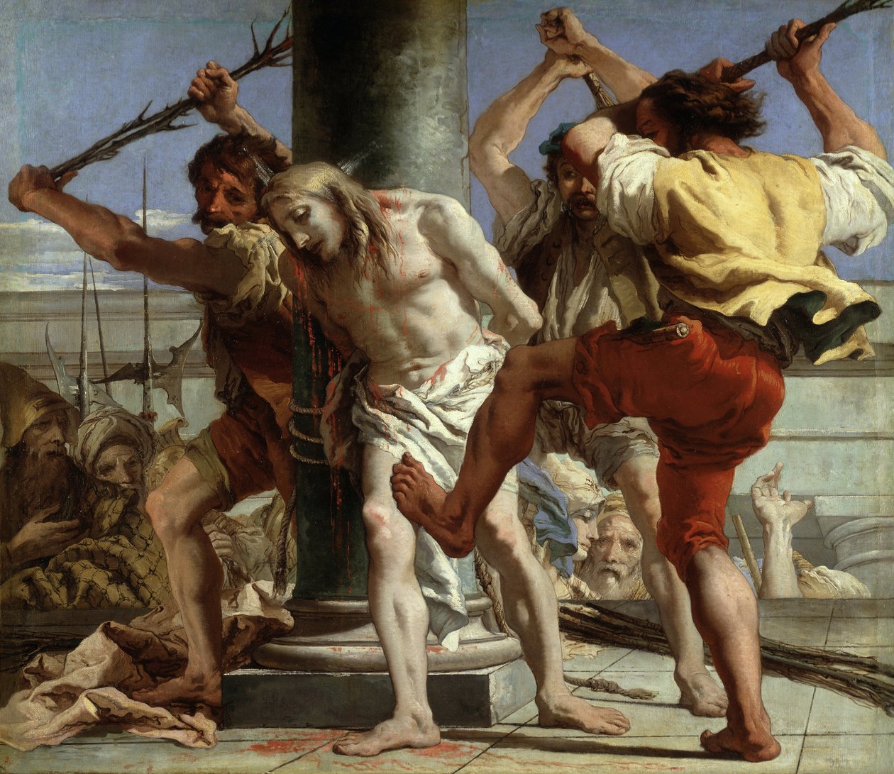 Le Christ a la Colonna - المسيح في العمود - تيبولو ، جياندومينيكو (1727-1804) - 1772 - ألوان زيتية على قماش - 124 × 144 سم - متحف ديل برادو ، مدريد بواسطة جياندومينيكو تيبولو