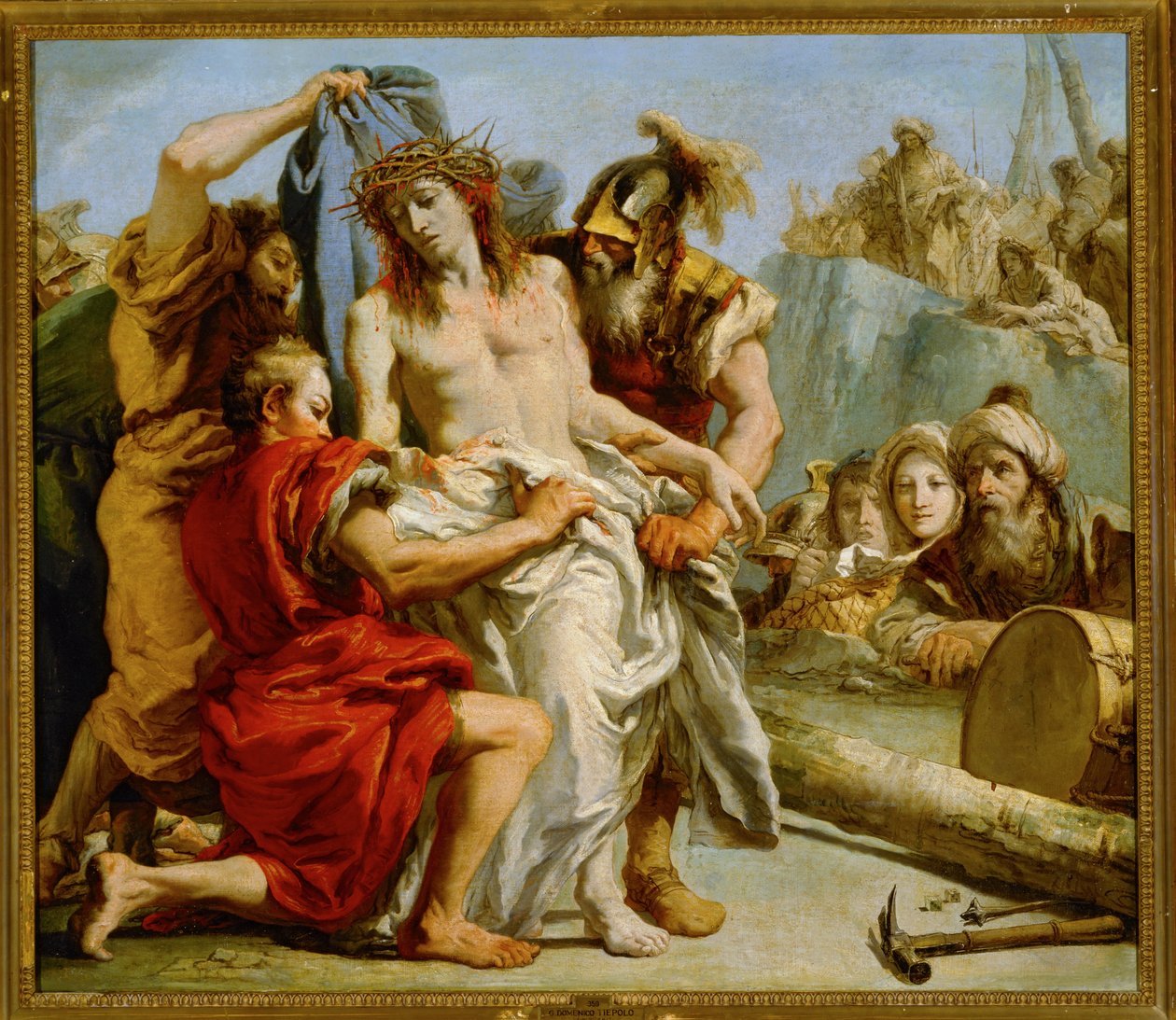 آلام المسيح تمزيق الرداء بواسطة Giandomenico (1727 1804) Tiepolo