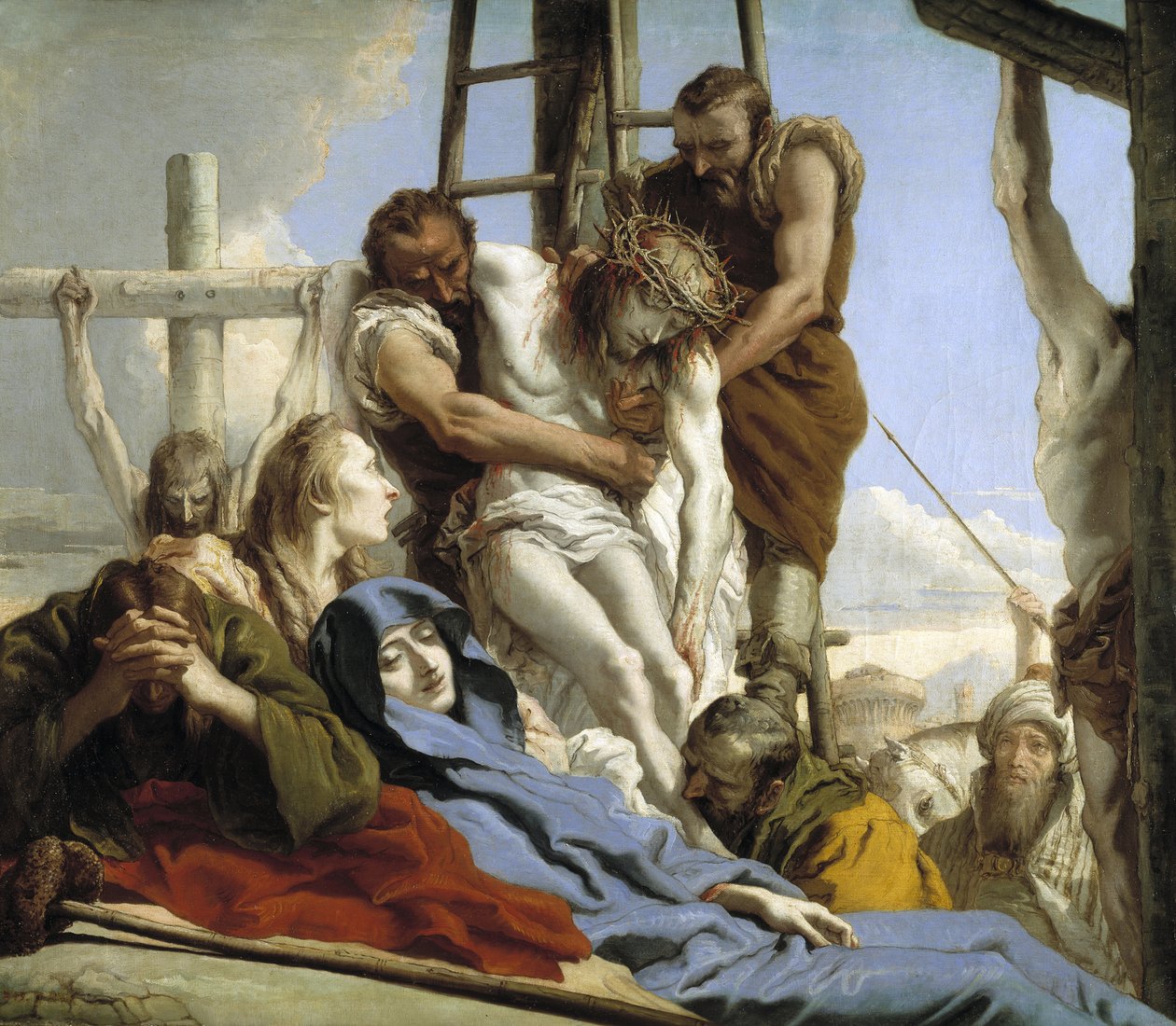 La Descente de Croix - The Descent from the Cross - Tiepolo، Giandomenico (1727-1804) - 1772 - زيت على قماش - 124x144 - Museo del Prado، Madrid La Descente de Croix بواسطة جياندومينيكو تيبولو