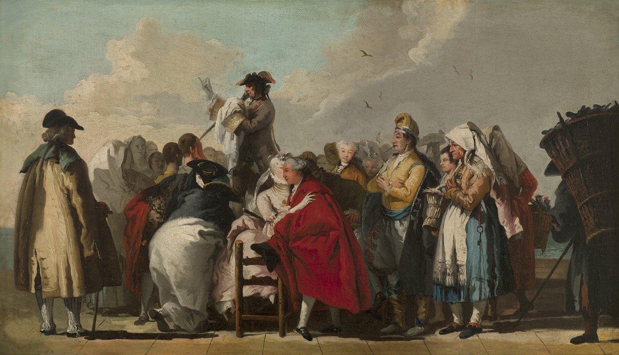 البندقية شارلاتان ، 1764-1765 بواسطة جيوفاني دومينيكو تيبولو