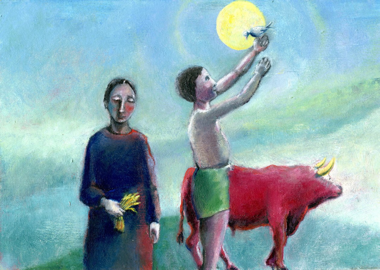 حصاد جيد ، 2004 ، (زيت على ورق) بواسطة جيجي سودبيري
