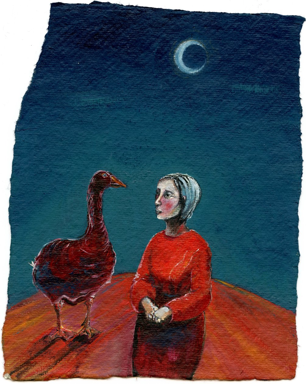 My Goose، 2004، (زيت على ورق) بواسطة جيجي سودبيري