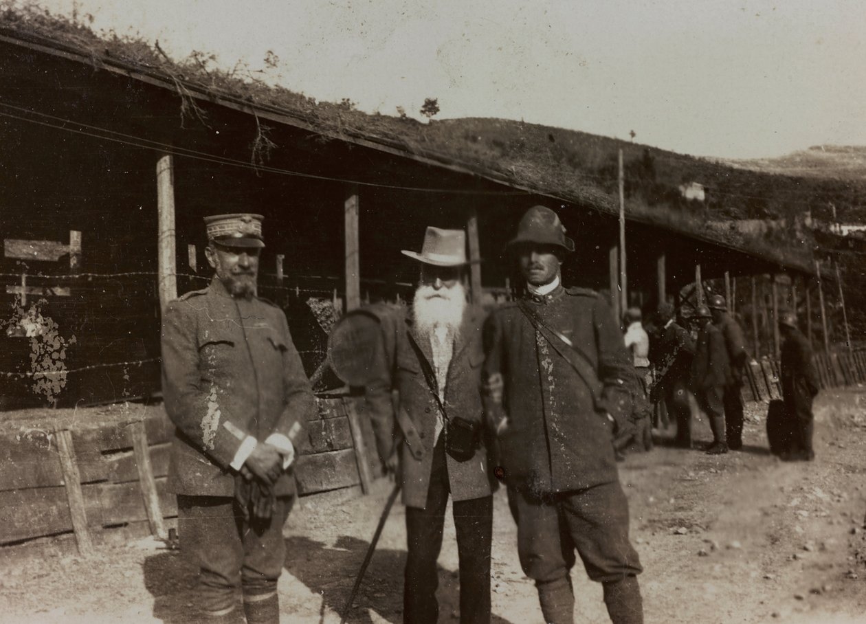 ألبوم "Pictures of War II": جنود إيطاليون في Val Chiusone إلى Podsenica ، 09/1917 (b / w photo) بواسطة جيجليوتشي جيجليوتشي