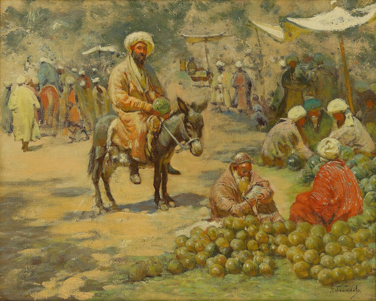 السوق بواسطة جيجو جباشفيلي