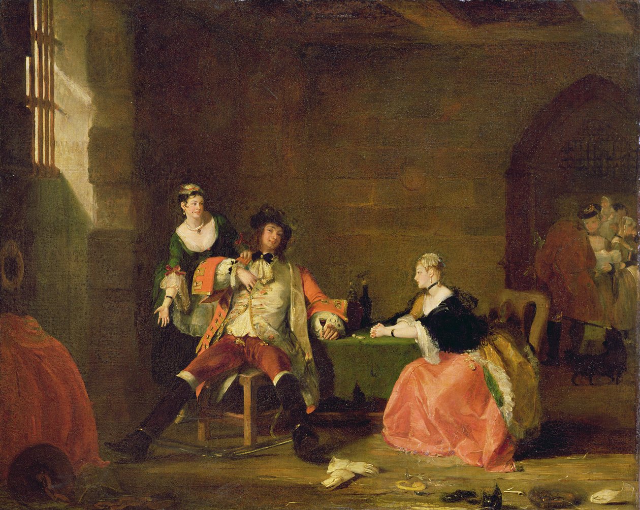 الكابتن ماكيث أثارته بولي ولوسي في "أوبرا بيغار" عام 1826 بواسطة جيلبرت ستيوارت نيوتن