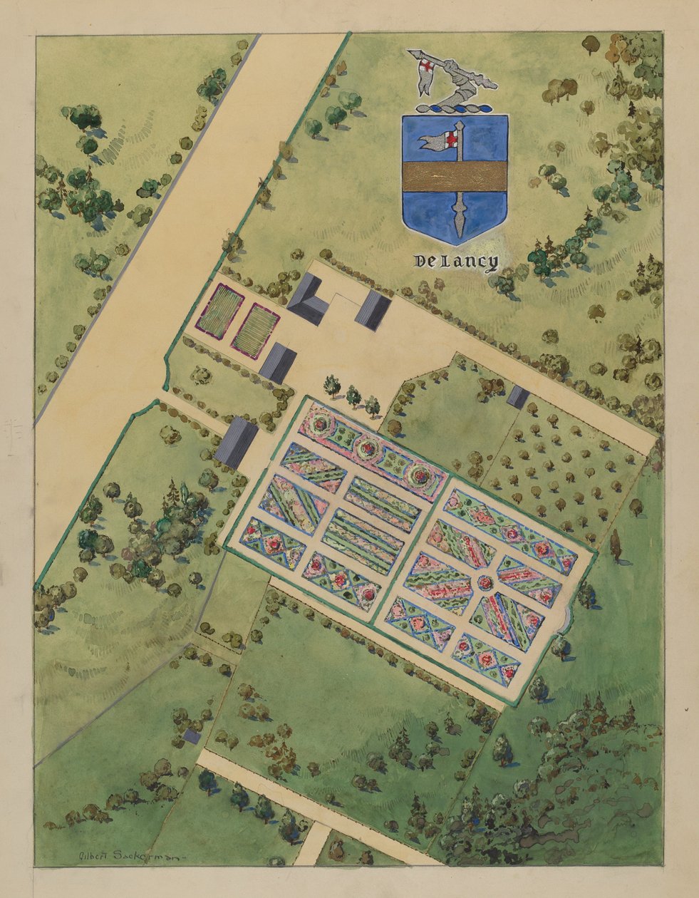 J. Delancey Estate ، ج. 1936. بواسطة جيلبرت ساكرمان