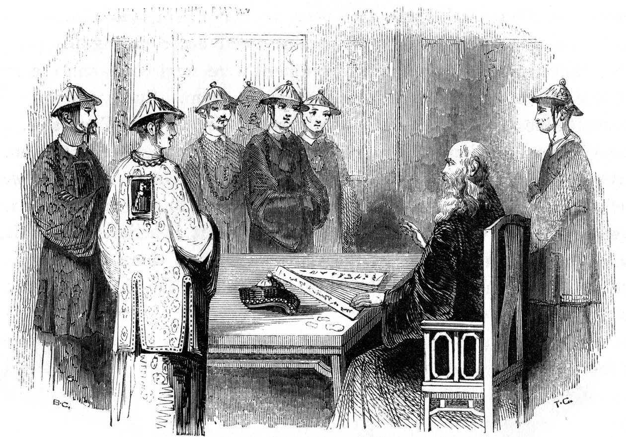 كونفوشيوس وتلاميذه ، القرن الخامس قبل الميلاد ، 1847 بواسطة جايلز