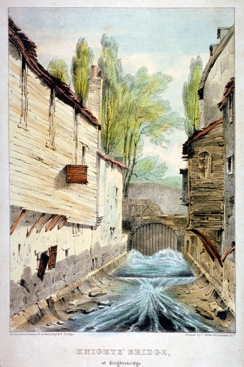 نايتس بريدج ، نايتسبريدج ، وستمنستر ، لندن ، c1825 بواسطة جايلز فيرمان فيليبس