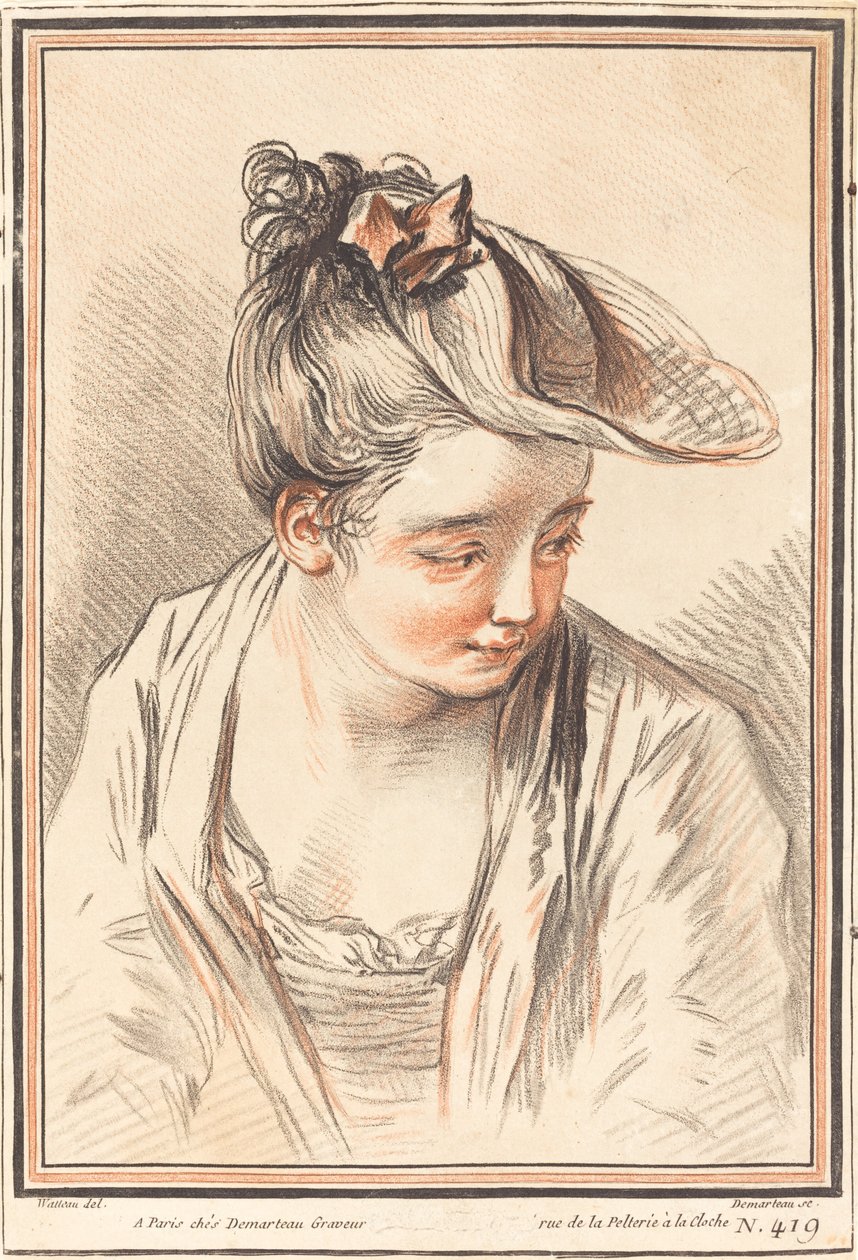 رأس امرأة شابة 1773. بواسطة جيل ديمارتو