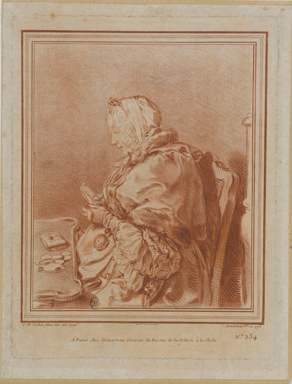 صورة مدام جيفرين 1699-1777 ، 1770. بواسطة جيل ديمارتو