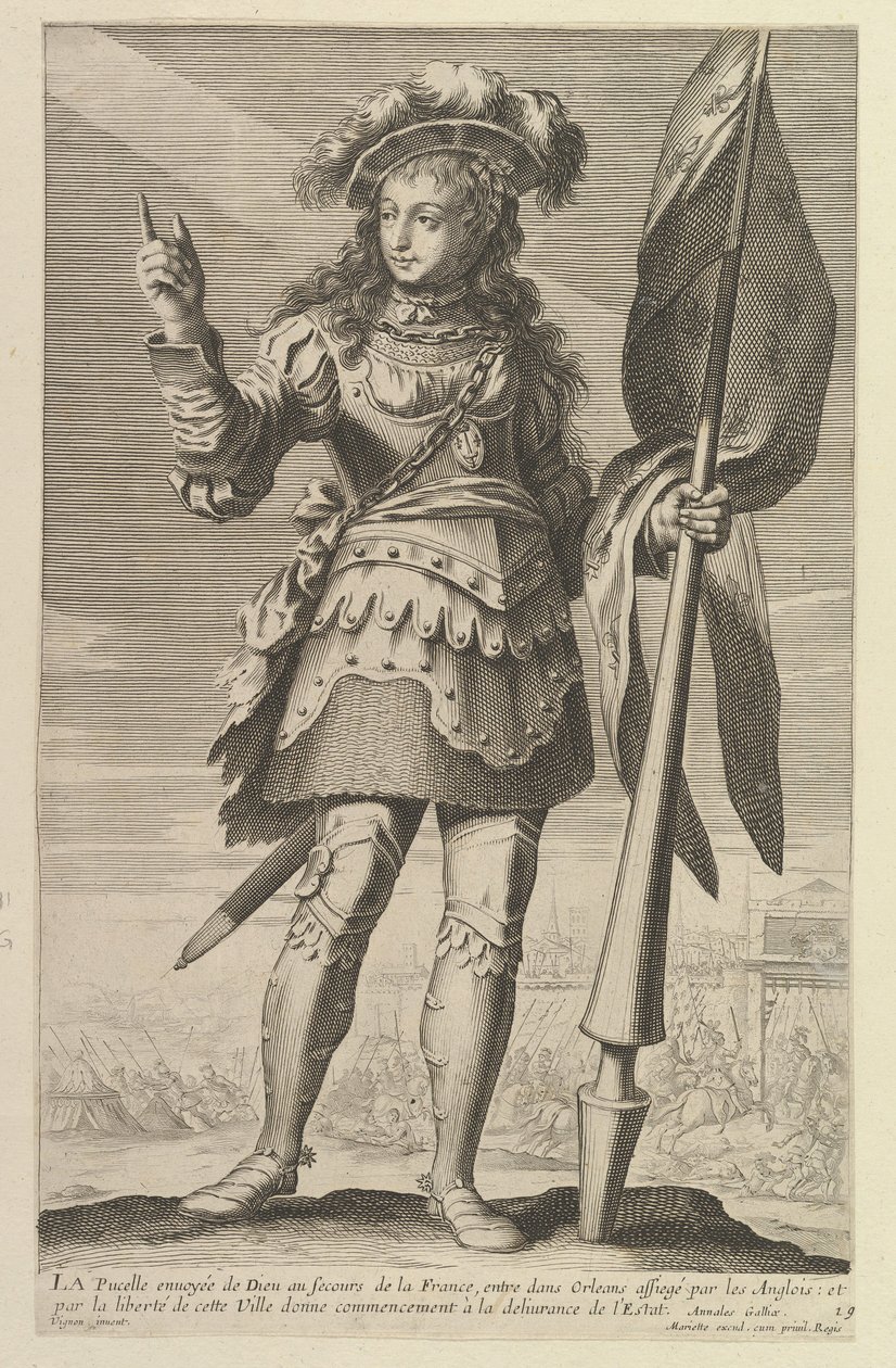 خادمة أورليانز ، 1647. المؤلفون: جيل روسيليت ، أبراهام بوس. بواسطة جيل روسيليت وأبراهام بوس