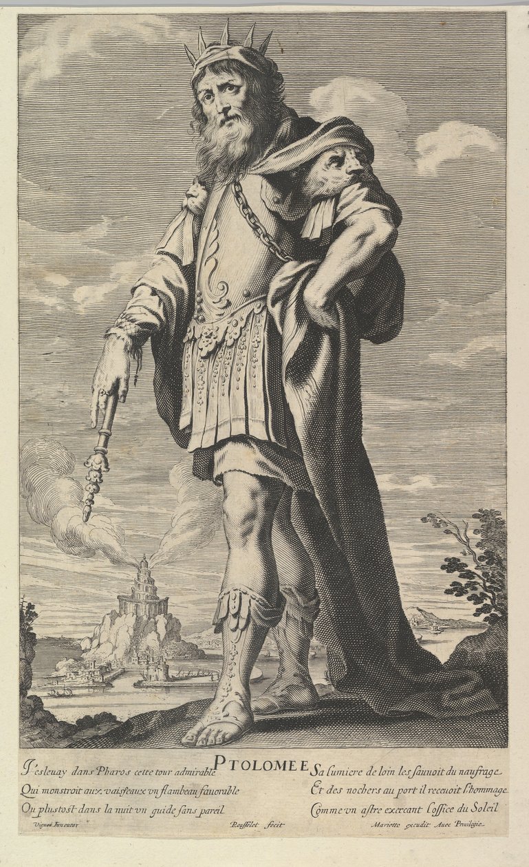 بطليموس ، كاليفورنيا. 1639-40. التأليف: جيل روسيليت ، أبراهام بوس. بواسطة جيل روسيليت وأبراهام بوس