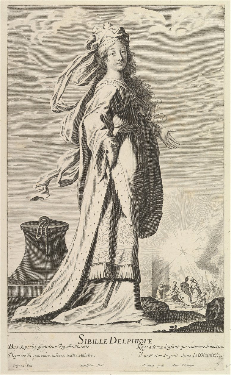 دلفيك العرافة ، كاليفورنيا. 1635. المؤلفون: جيل روسيليت ، أبراهام بوس. بواسطة جيل روسيليت وأبراهام بوس